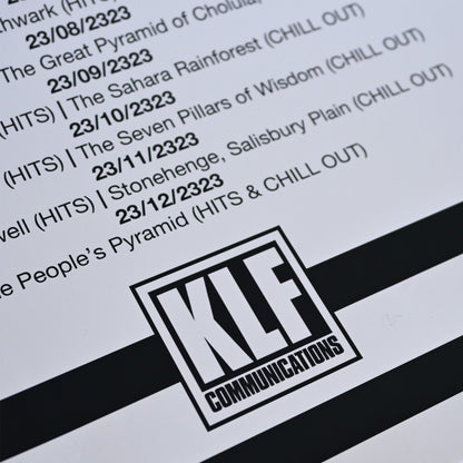 The KLF World Tour Poster White